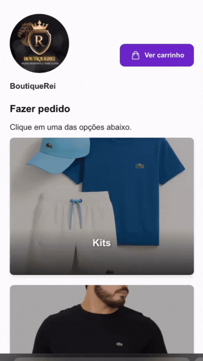 Catálogo online integrado ao estoque